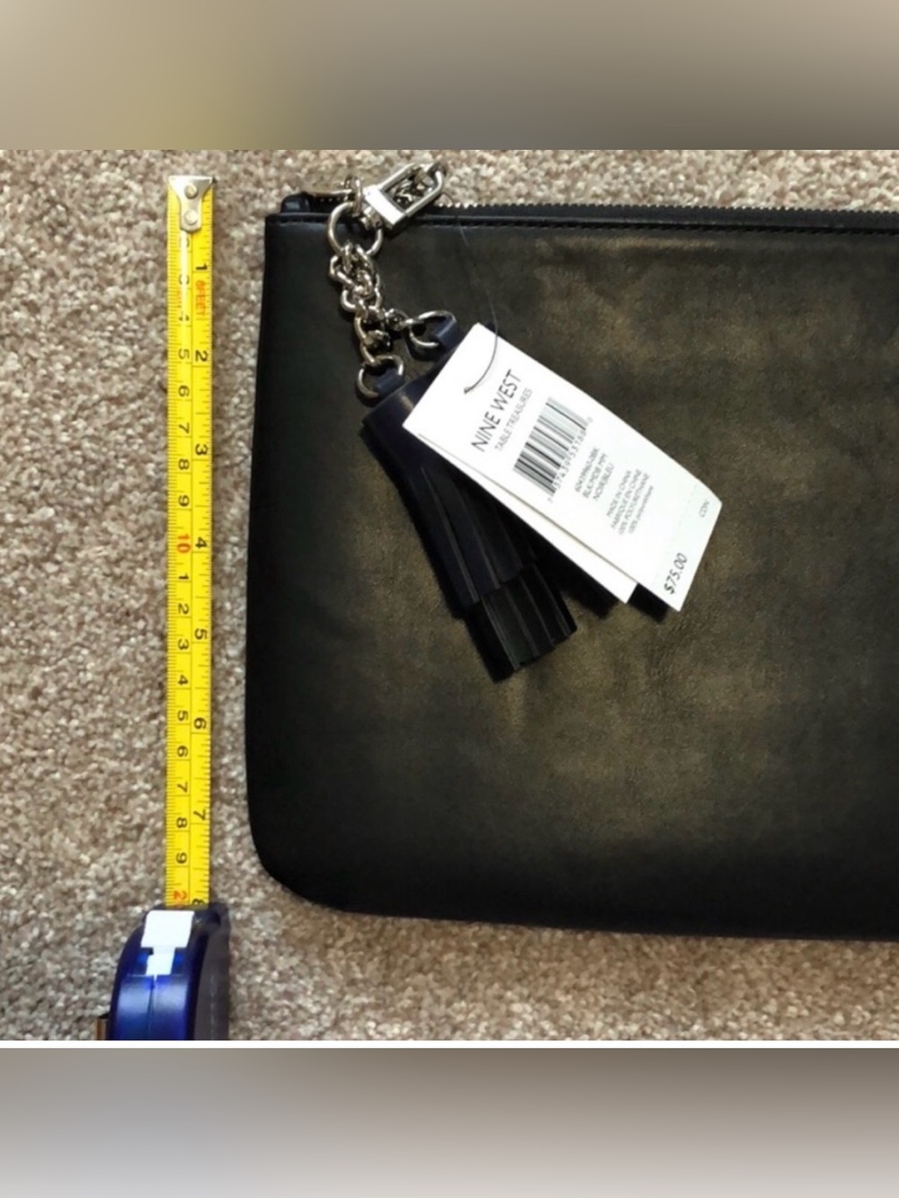 Nine West Large Black Clutch, New With Tags - Picture 6 of 6